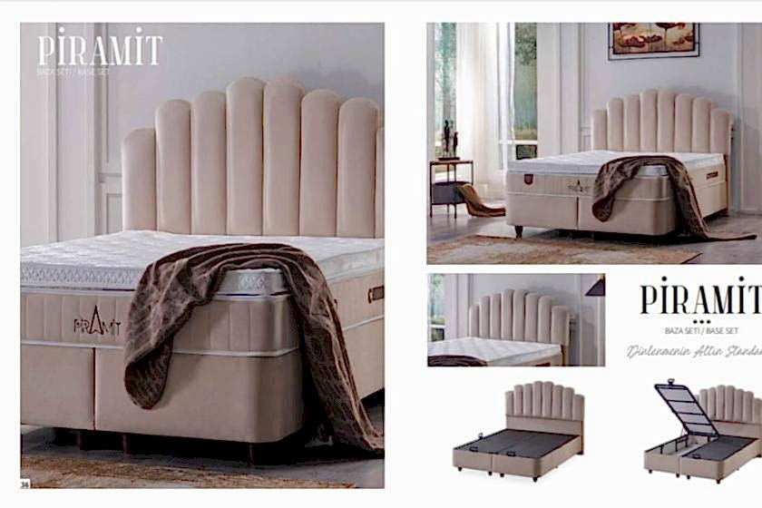 Piramit Set (baza,baslık,yatak) 150 x 200 ölçü