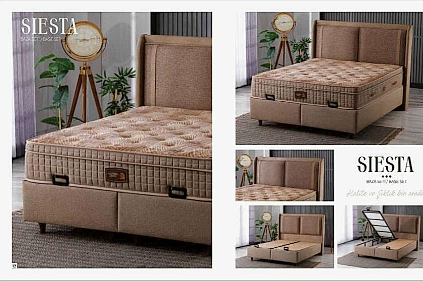 Siesta set (baza,baslık,yatak) 150 x 200 ölçü
